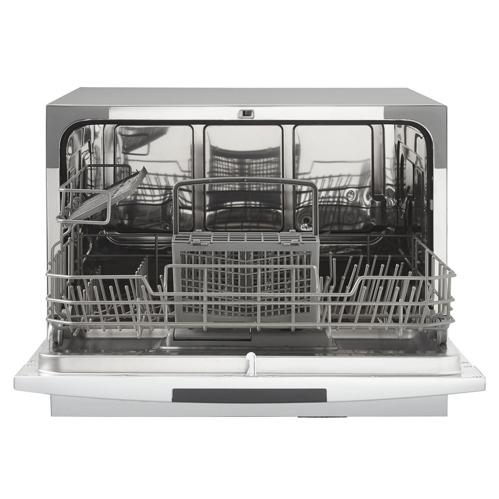 Danby 6 Place Setting Countertop Dishwasher in Silver - (DDW631SDB) - DANBY