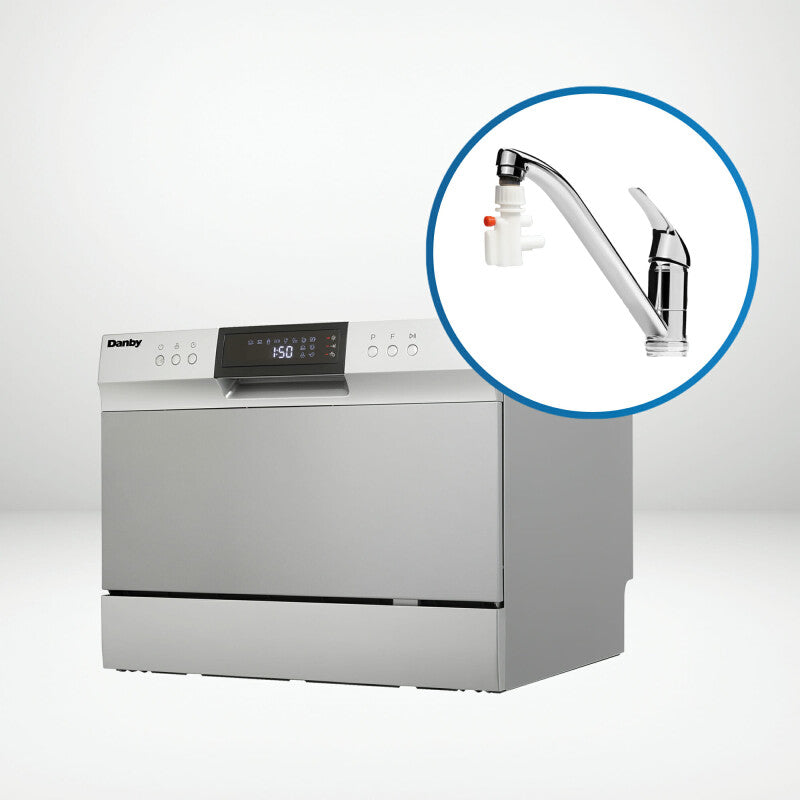 Danby 6 Place Setting Countertop Dishwasher in Silver - (DDW631SDB) - DANBY