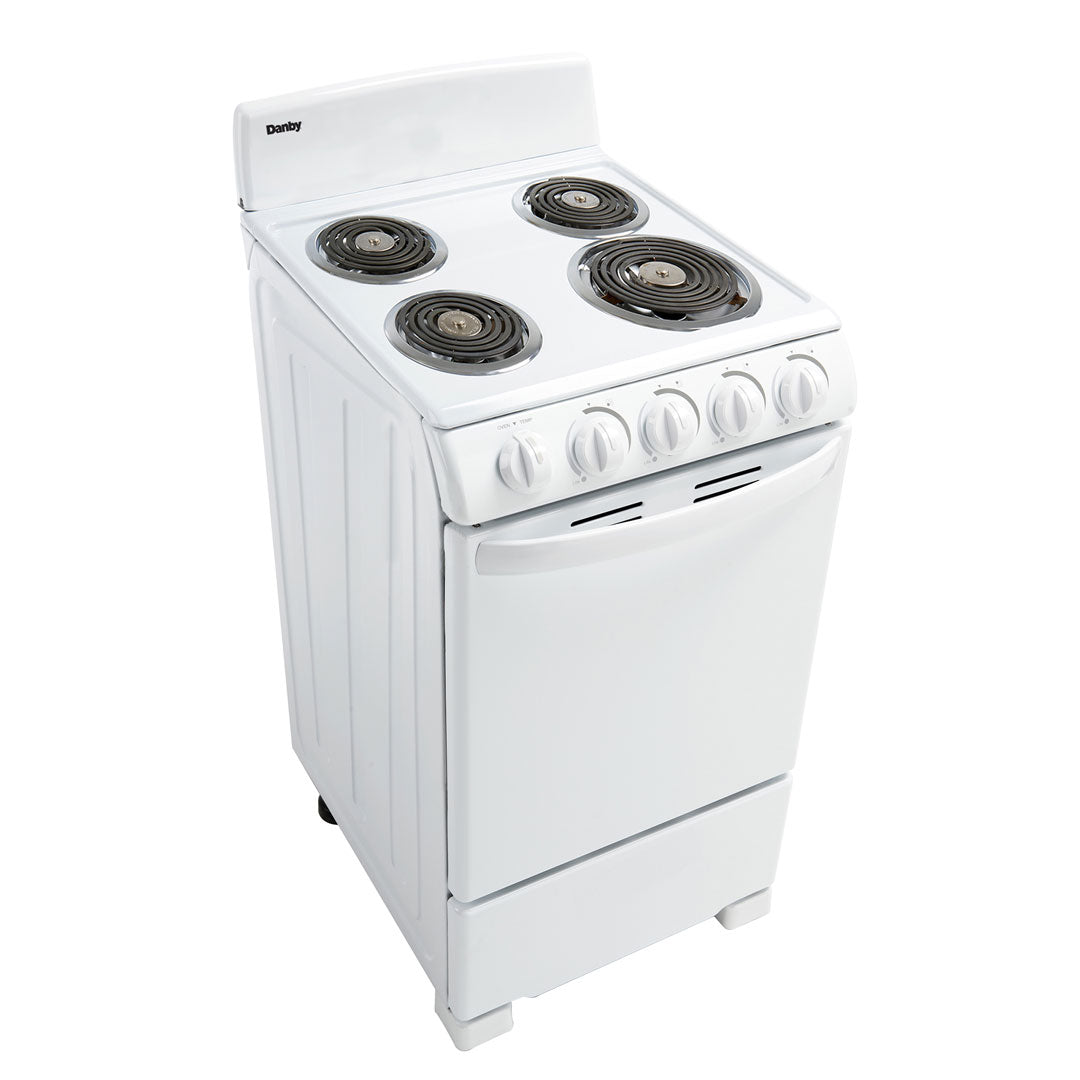 Danby 20" Wide Electric Range in White - (DER202W) - DANBY