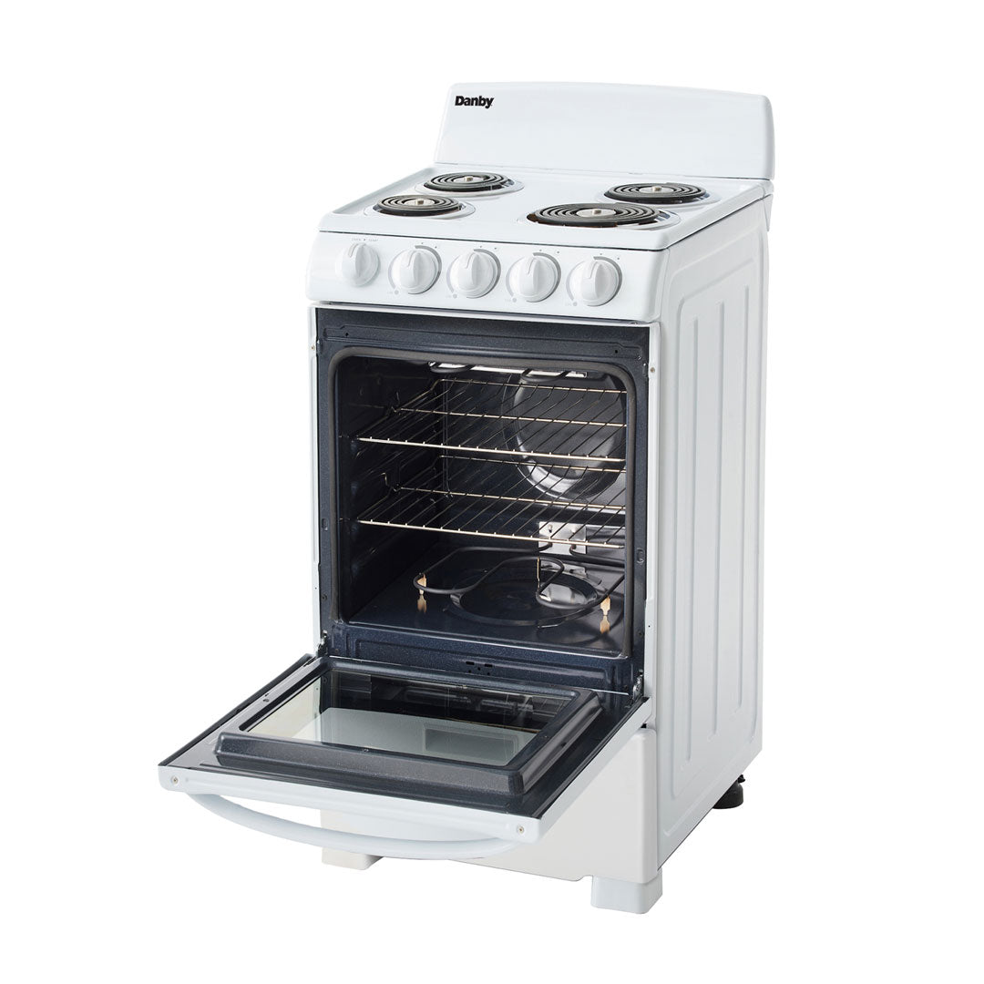 Danby 20" Wide Electric Range in White - (DER202W) - DANBY