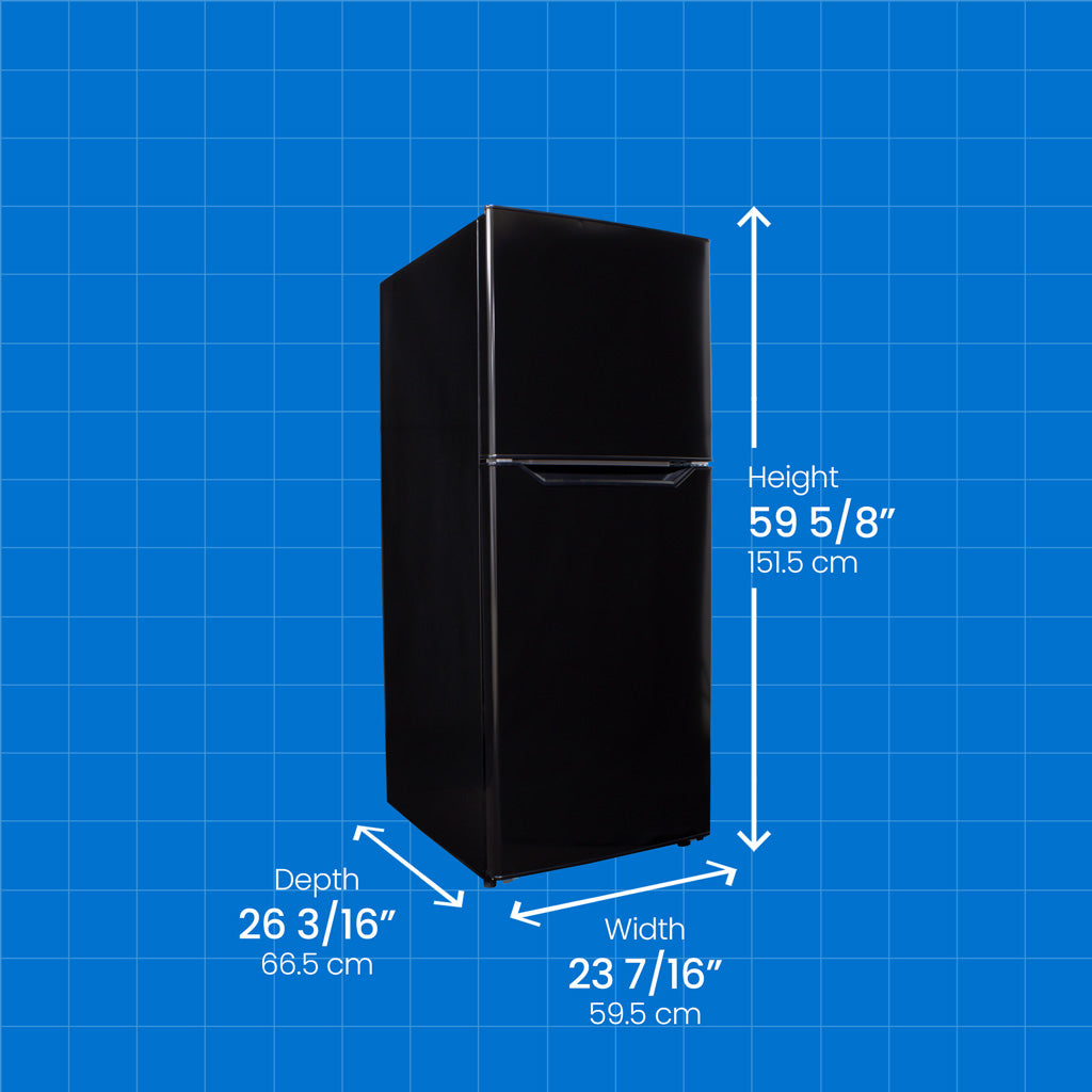 Danby 10.1 cu. ft. Top Mount Apartment Size Fridge in Black - (DFF101B1BDB) - DANBY