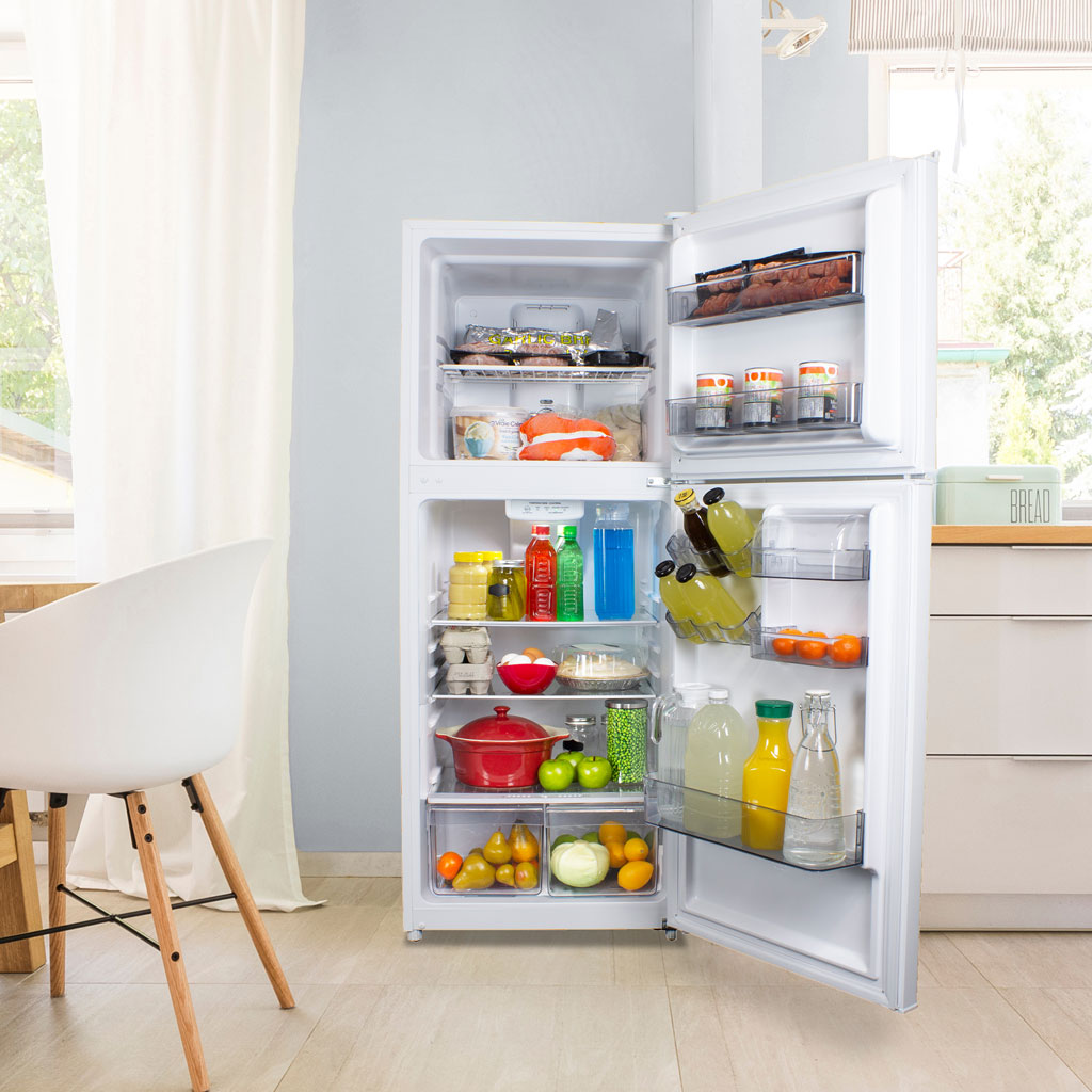 Danby 10.1 cu. ft. Top Mount Apartment Size Fridge in White - (DFF101B2WDB) - DANBY