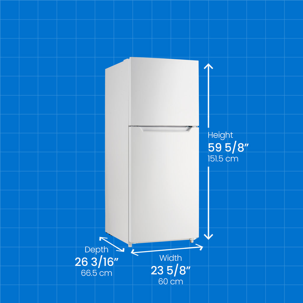 Danby 10.1 cu. ft. Top Mount Apartment Size Fridge in White - (DFF101B2WDB) - DANBY