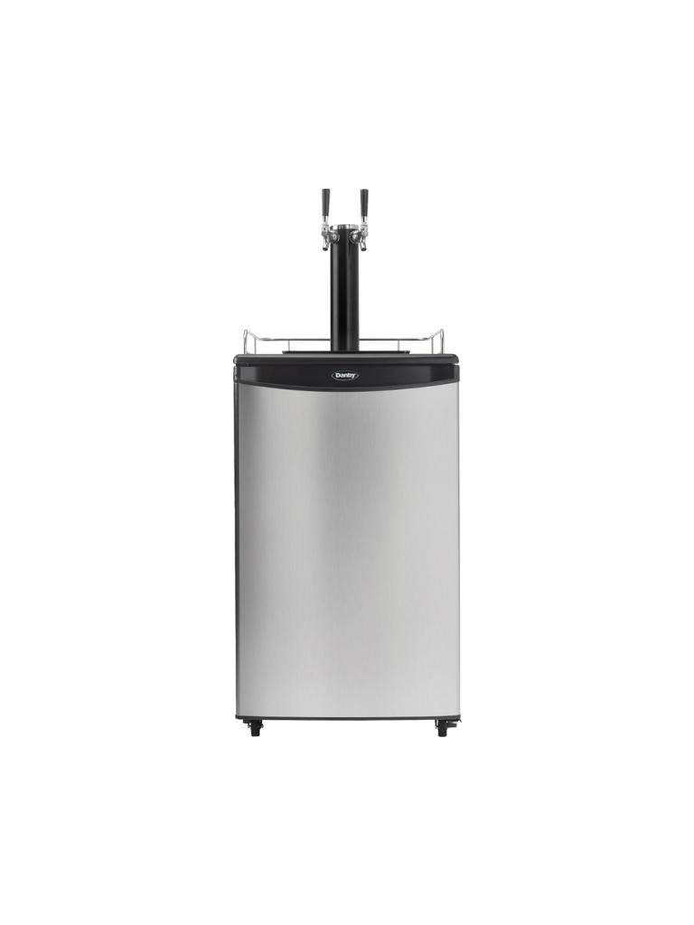 Danby 5.4 cu. ft. Dual-Tap Keg Cooler in Stainless Steel - (DKC054A1BSL2DB) - DANBY