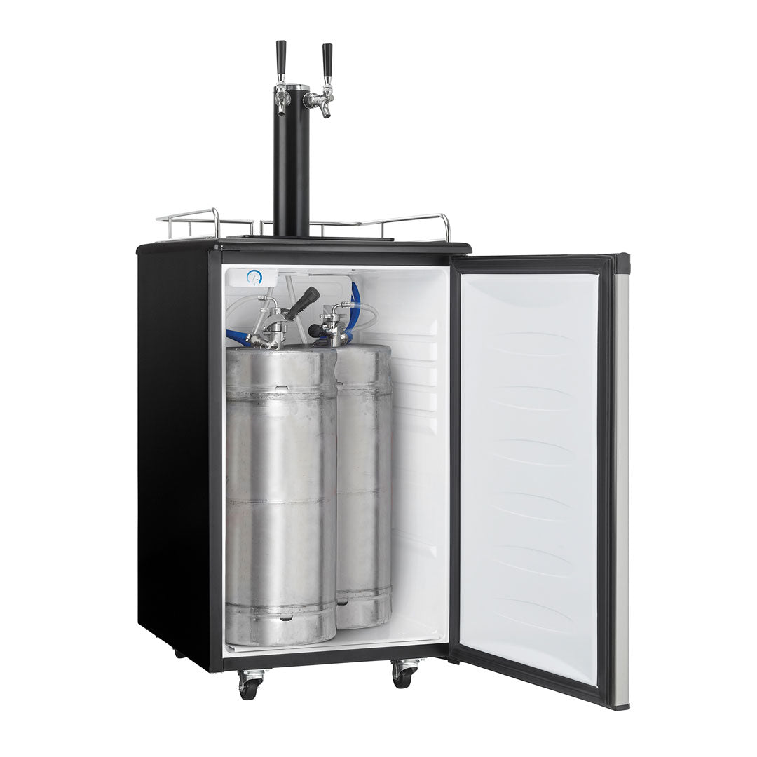 Danby 5.4 cu. ft. Dual-Tap Keg Cooler in Stainless Steel - (DKC054A1BSL2DB) - DANBY