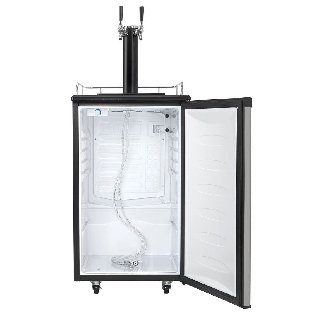 Danby 5.4 cu. ft. Dual-Tap Keg Cooler in Stainless Steel - (DKC054A1BSL2DB) - DANBY