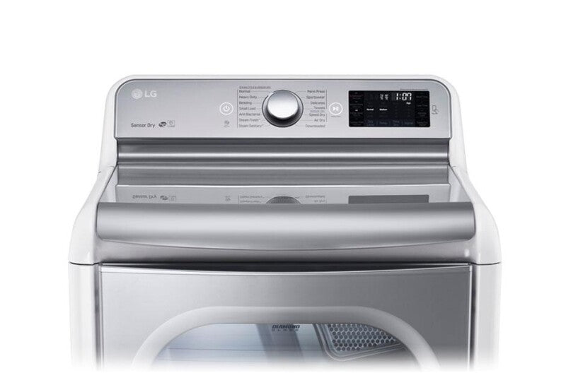 9.0 Cu. Ft. Mega Large Capacity TurboSteam™ Dryer With EasyLoad™ Door - (DLEX7700WE)