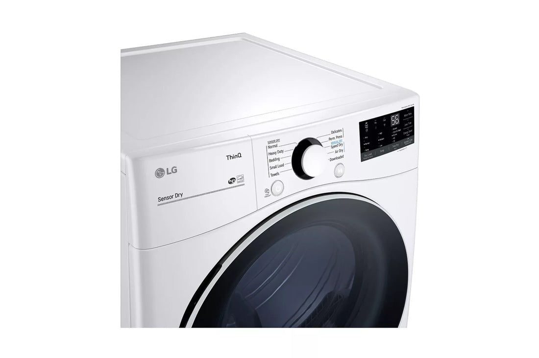 7.4 cu. ft. Ultra Large Capacity Smart wi-fi Enabled Front Load Gas Dryer with Built-In Intelligence - (DLG3601W) - LG