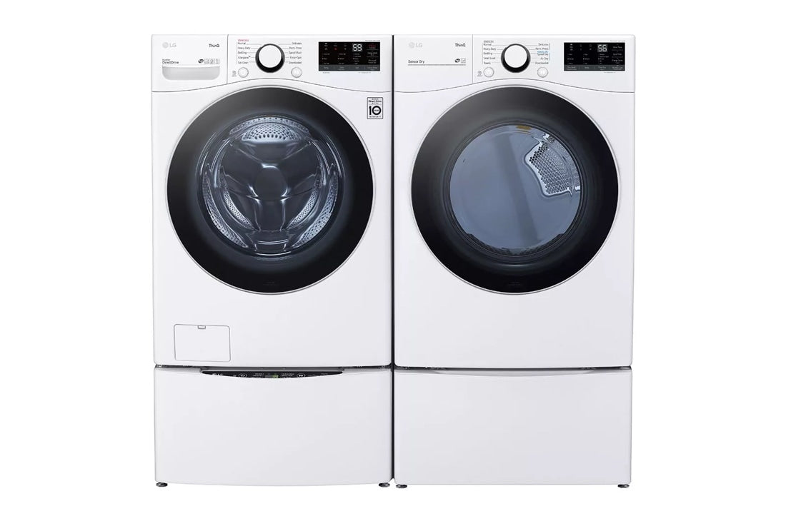 7.4 cu. ft. Ultra Large Capacity Smart wi-fi Enabled Front Load Gas Dryer with Built-In Intelligence - (DLG3601W) - LG