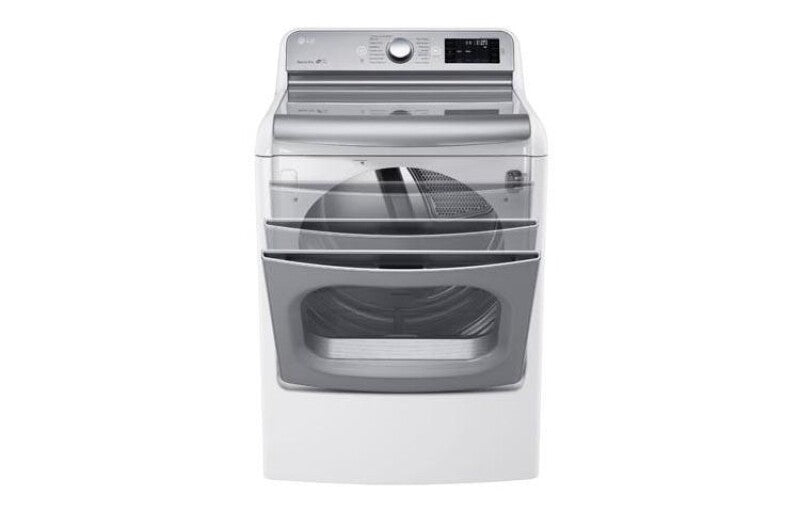 9.0 cu.ft. Mega Capacity TurboSteam™ Dryer with EasyLoad™ Door - (DLGX7701WE)