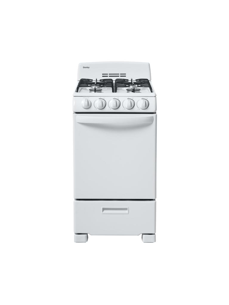 Danby 20" Wide Gas Range in White - (DR202WGLP) - DANBY