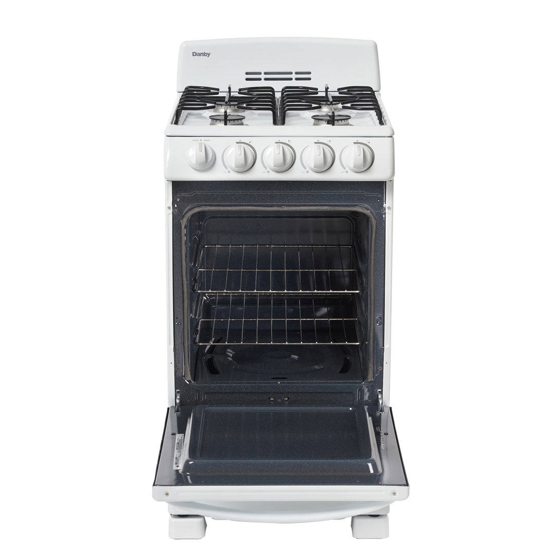 Danby 20" Wide Gas Range in White - (DR202WGLP) - DANBY
