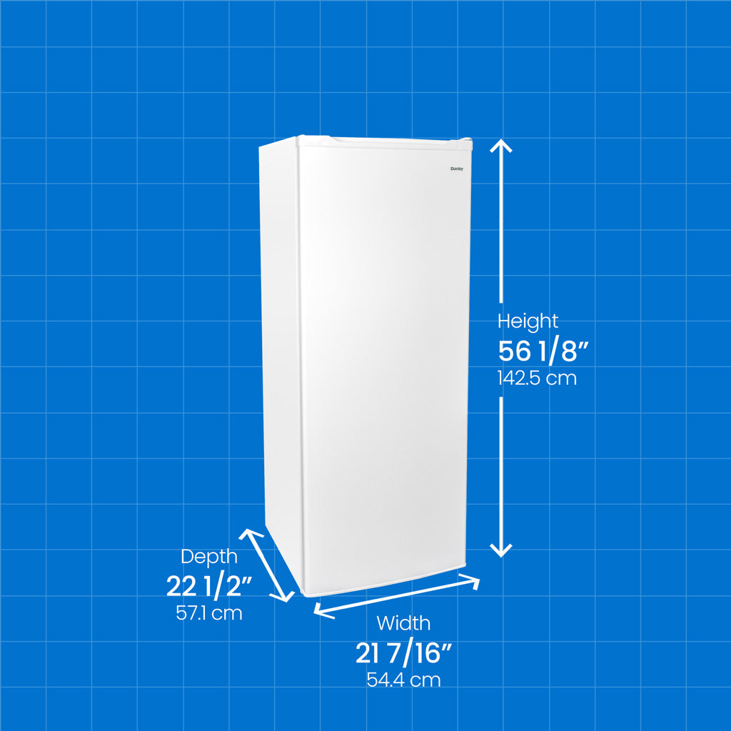 Danby 6.0 cu. ft. Upright Freezer in White - (DUFM060B2WDB)