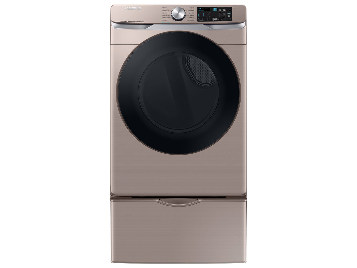 7.5 cu. ft. Smart Electric Dryer with Steam Sanitize+ in Champagne - (DVE45B6300C)