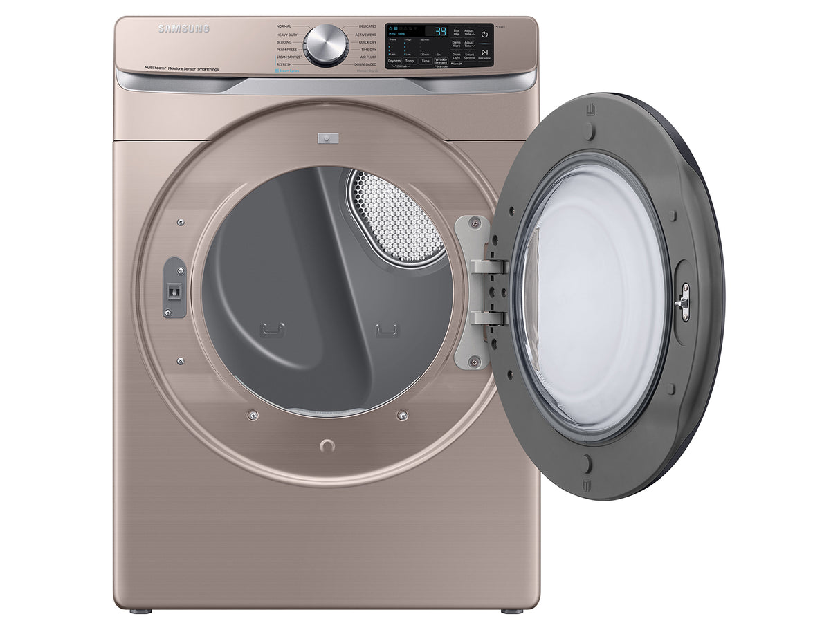 7.5 cu. ft. Smart Electric Dryer with Steam Sanitize+ in Champagne - (DVE45B6300C)