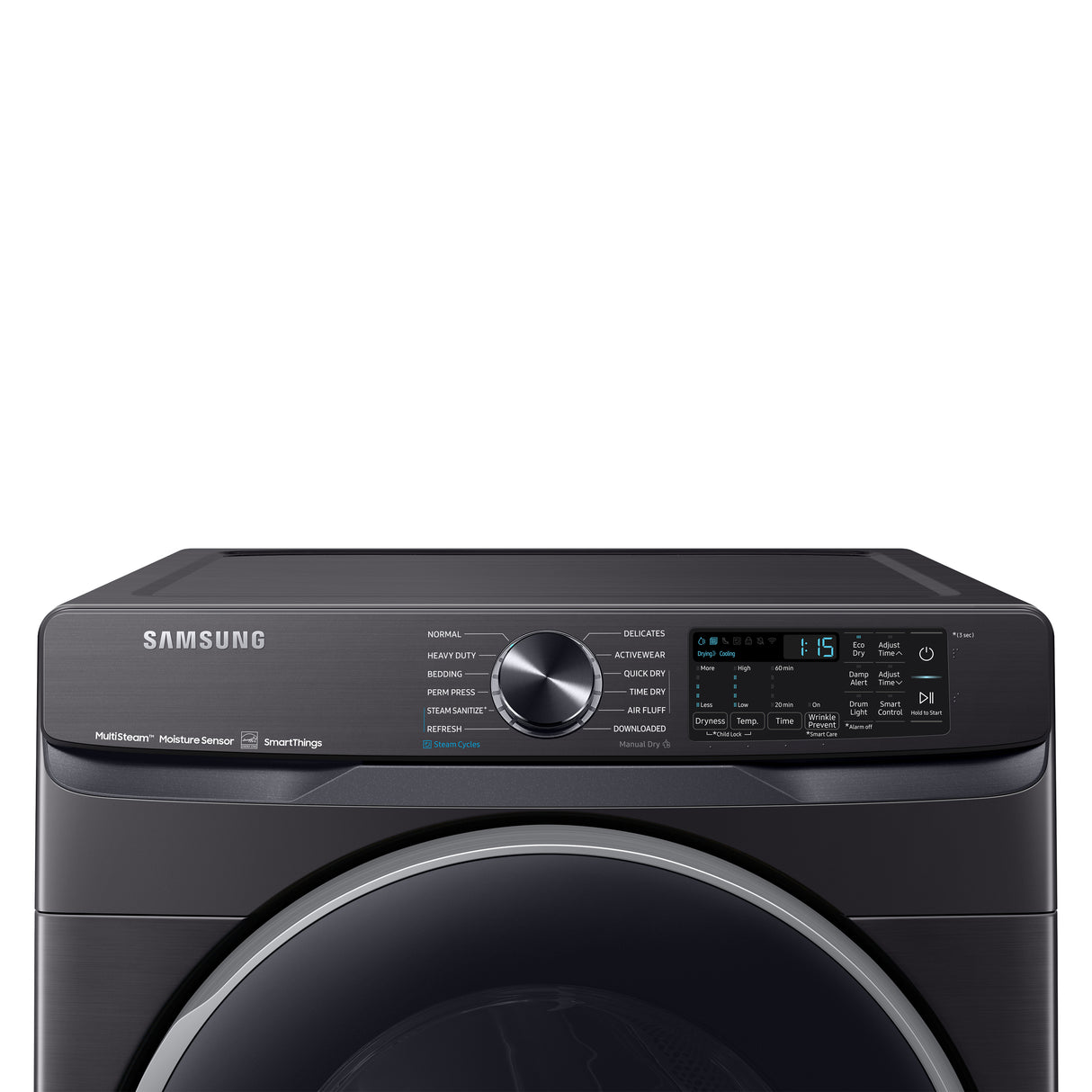 7.5 cu. ft. Smart Electric Dryer with Steam Sanitize+ in Brushed Black - (DVE50A8500V)