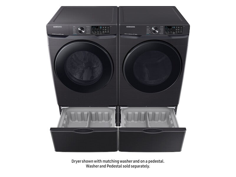 7.5 cu. ft. Smart Gas Dryer with Steam Sanitize+ in Black Stainless Steel - (DVG50R8500WA3)
