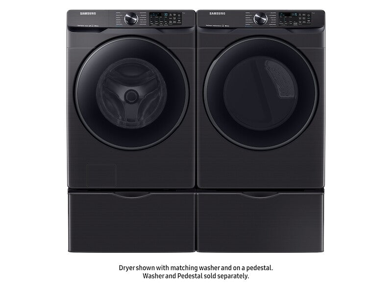 7.5 cu. ft. Smart Gas Dryer with Steam Sanitize+ in Black Stainless Steel - (DVG50R8500WA3)