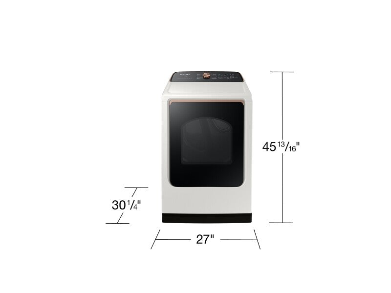 7.4 cu. ft. Smart Gas Dryer with Steam Sanitize+ in Ivory - (DVG55CG7500EA3)
