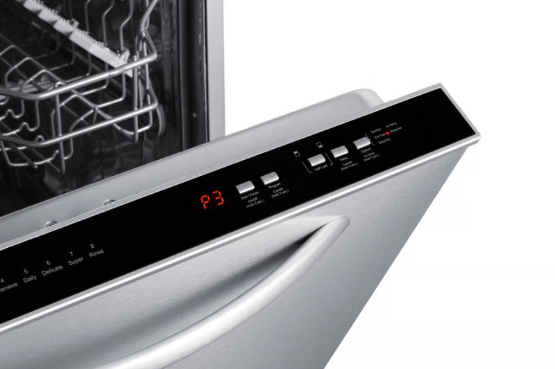24" Wide Built-in Dishwasher, ADA Compliant - (DW244SSADA) - SUMMIT