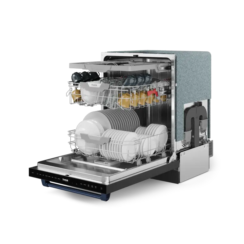 24 Inch Dishwasher Stainless Black/Navy Blue | Gordon Ramsay Series - (DW24X8BA00BLU) -