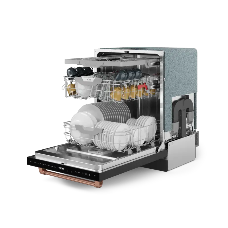 24 Inch Dishwasher Stainless Black/Rose Gold | Gordon Ramsay Series - (DW24X8BA00RSG) -