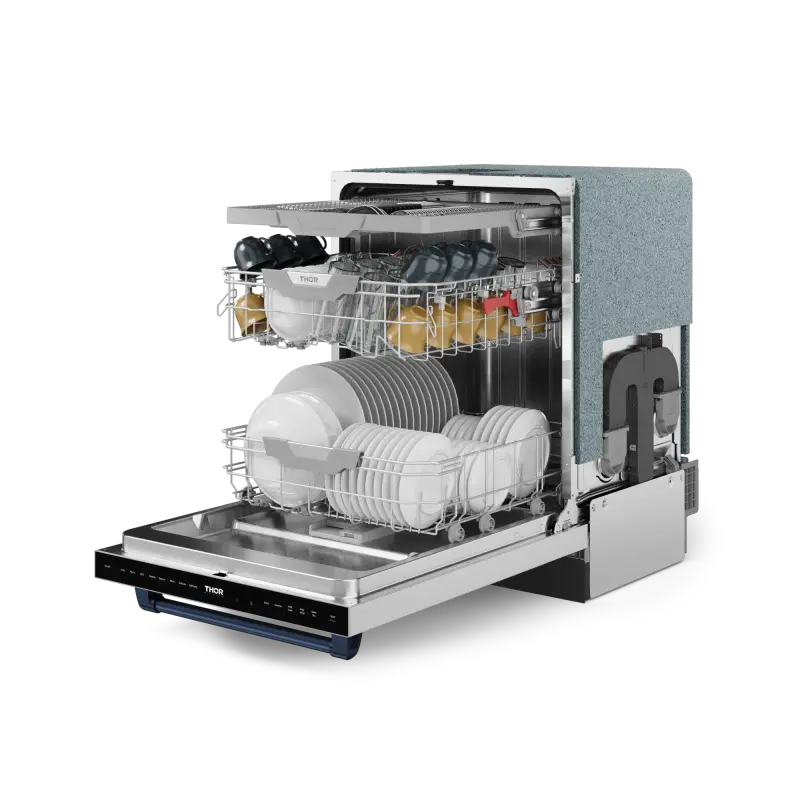 24 Inch Dishwasher Stainless Steel/Navy Blue | Gordon Ramsay Series - (DW24X8BA99BLU) -