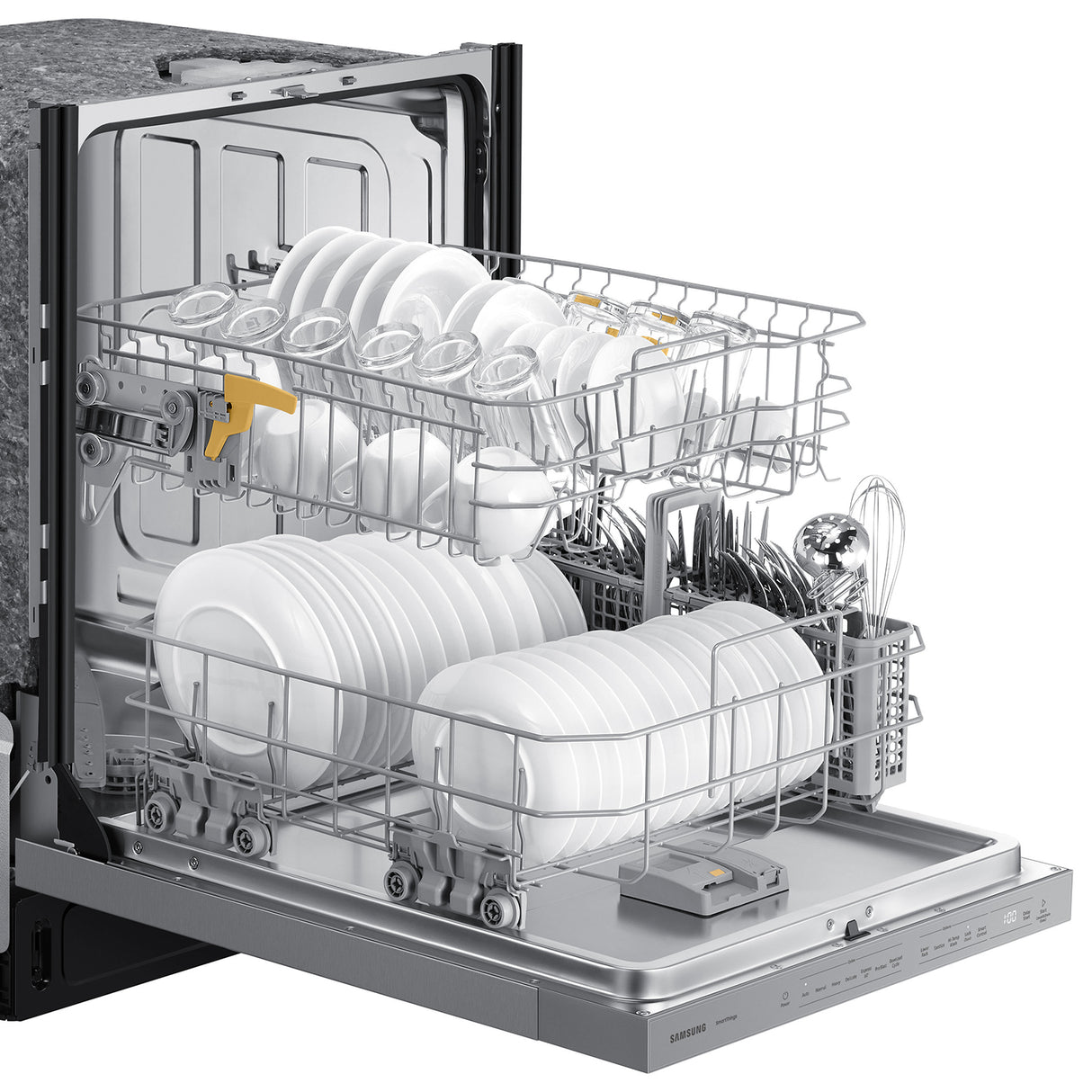 Fingerprint Resistant 53 dBA Dishwasher with Height-Adjustable Rack in Stainless Steel - (DW80CG4021SRAA)