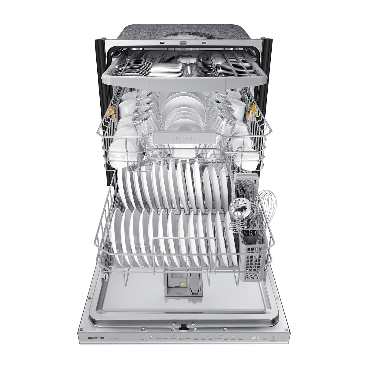 Bespoke Smart 46 dBA Dishwasher with StormWash(TM) in White Glass - (DW80CB545012AA)