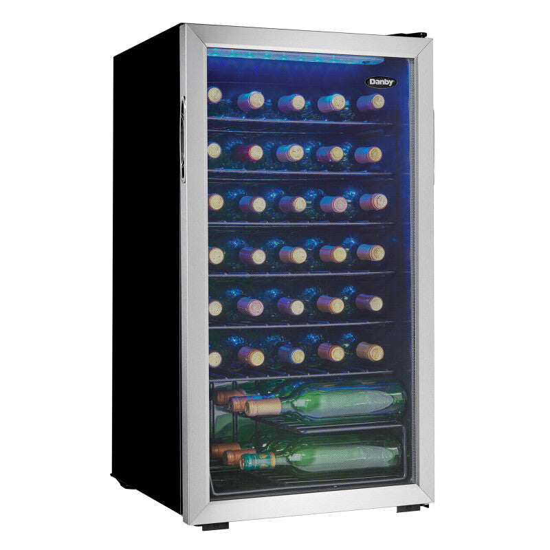 Danby 36 Bottle Free-Standing Wine Cooler in Stainless Steel - (DWC036A1BSSDB6)