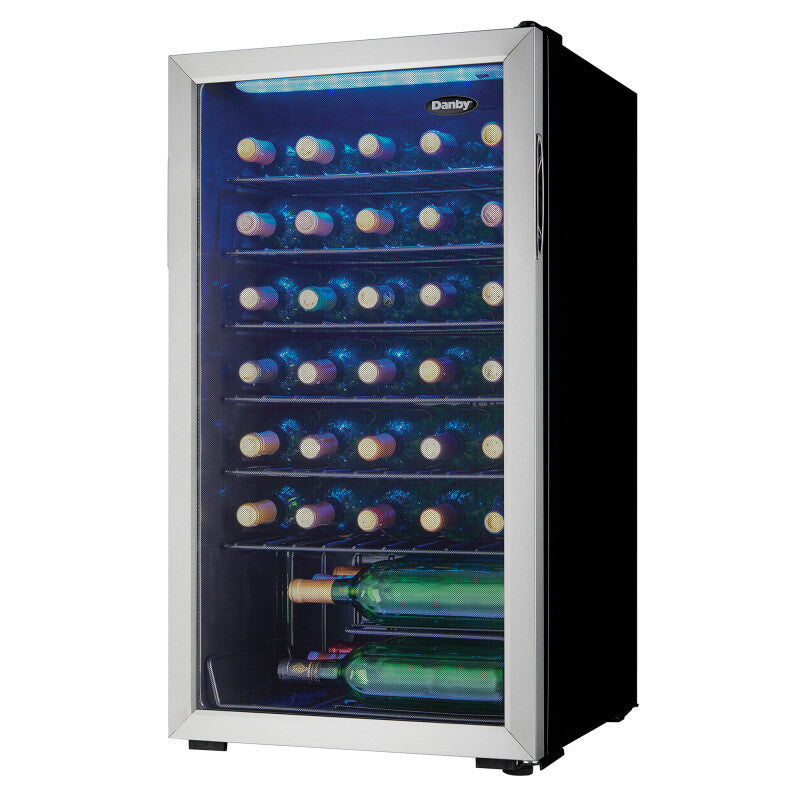 Danby 36 Bottle Free-Standing Wine Cooler in Stainless Steel - (DWC036A1BSSDB6)