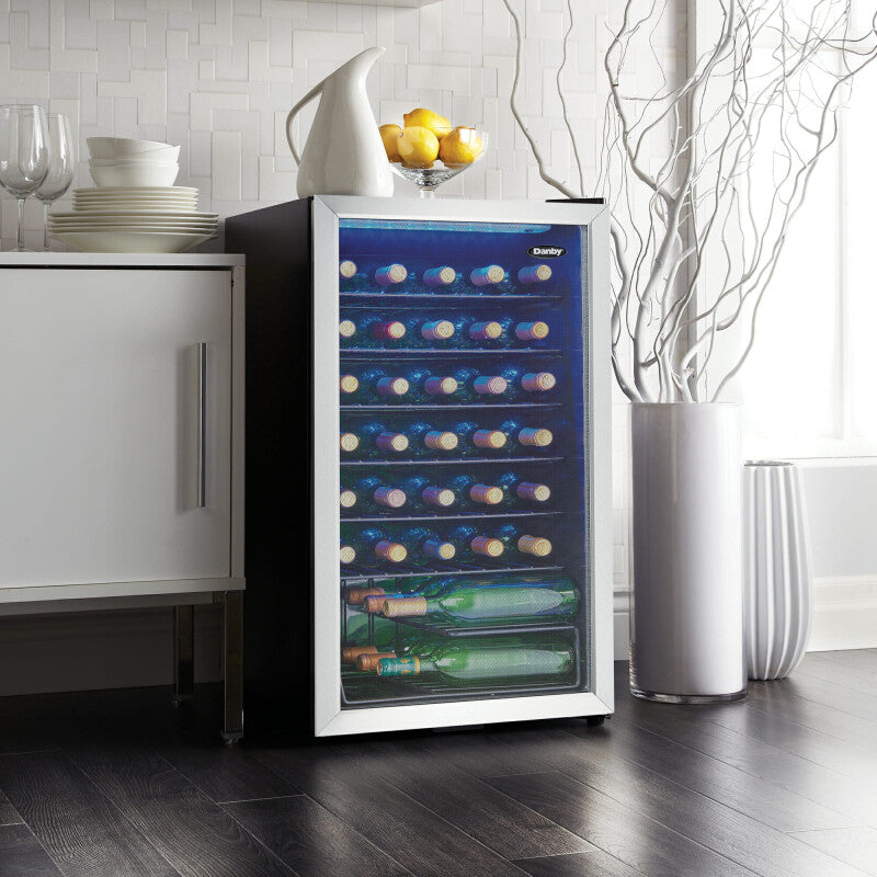 Danby 36 Bottle Free-Standing Wine Cooler in Stainless Steel - (DWC036A1BSSDB6)