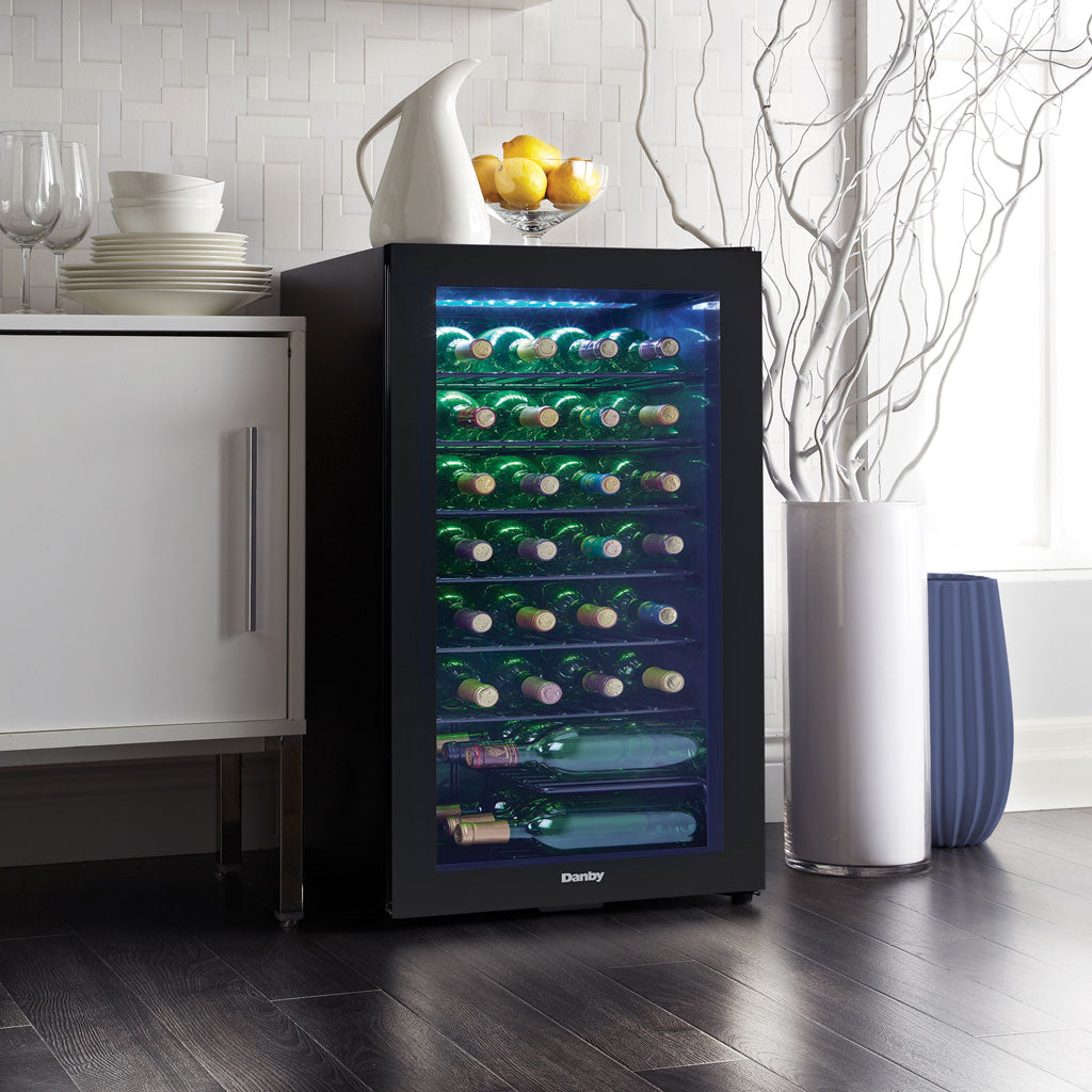Danby 36 Bottle Free-Standing Wine Cooler in Black - (DWC036A2BDB6)