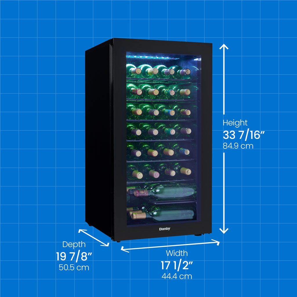 Danby 36 Bottle Free-Standing Wine Cooler in Black - (DWC036A2BDB6)