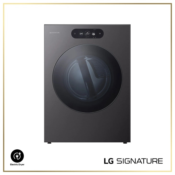 LG SIGNATURE DLEX9900B Electric Dryer front view