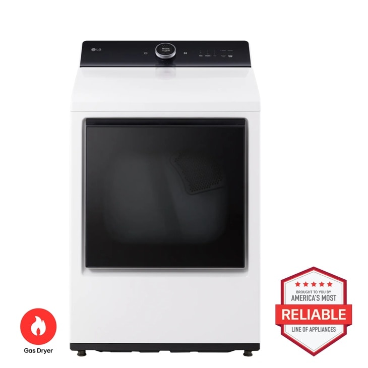 LG DLGX8601WE Gas Dryer front view