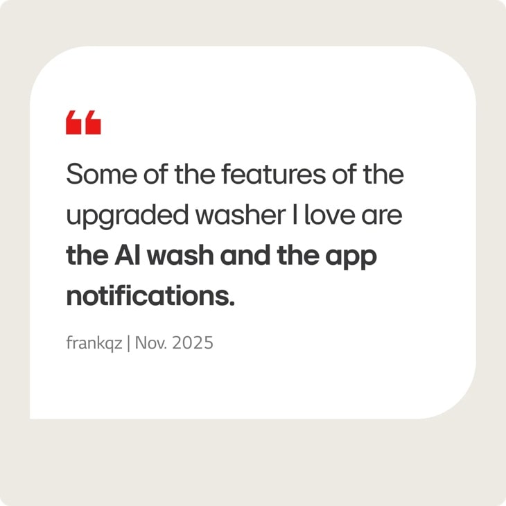 LG WT8200CL top load washer detail view