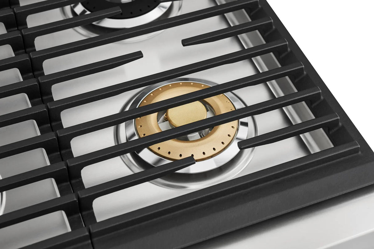 Electrolux 36" Front Control Freestanding Gas Range with Convection, 6 Burners, Stainless Steel - ECFG3668AS