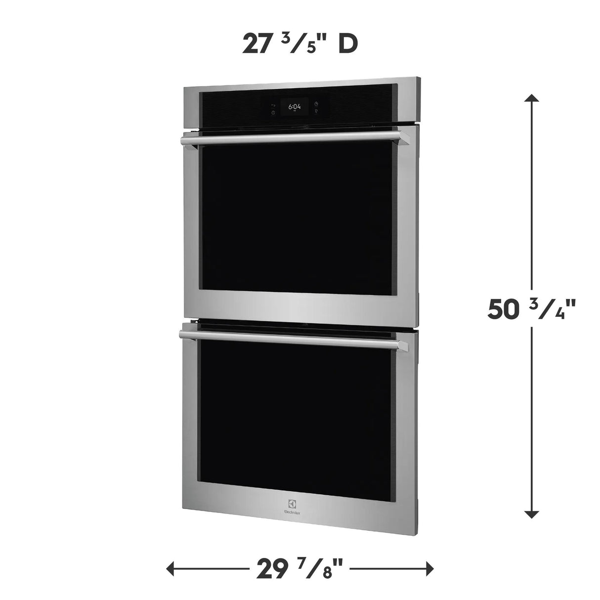 Electrolux 30" Double Electric Wall Oven with Air Sous Vide & Convection, Stainless Steel - ECWD3012AS