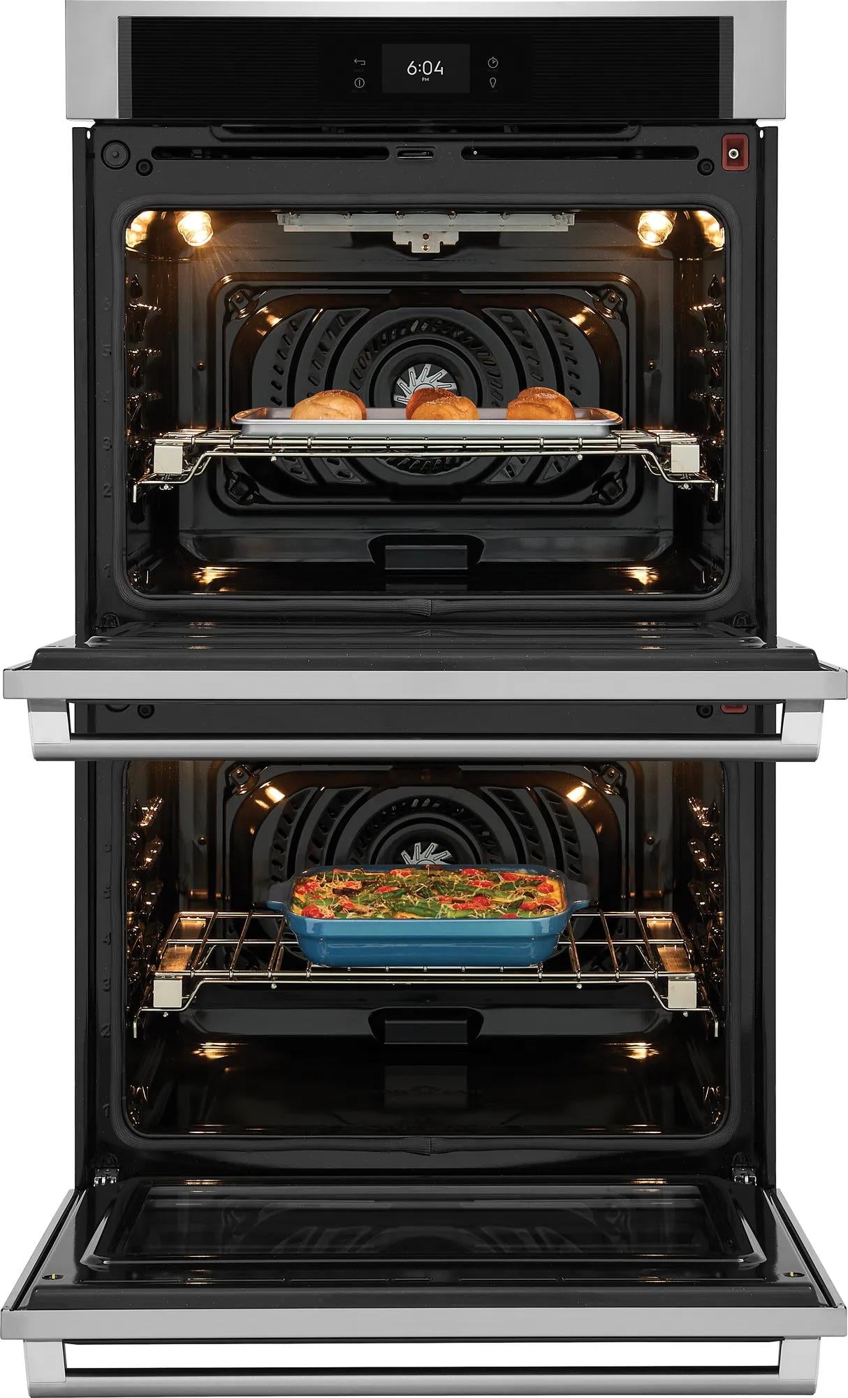 Electrolux 30" Double Electric Wall Oven with Air Sous Vide & Convection, Stainless Steel - ECWD3012AS