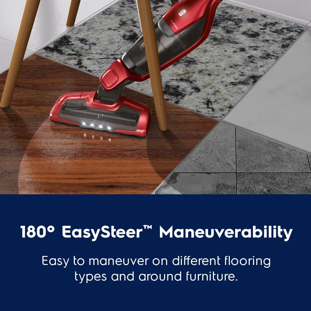 Electrolux Ergorapido Pet Cordless 2-in-1 Stick & Handheld Vacuum, Chili Red