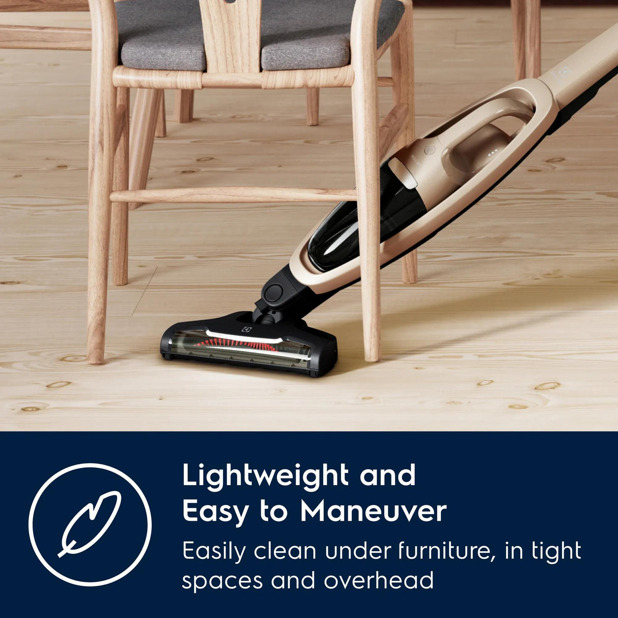 Electrolux WellQ7 Hard Floor Cordless 2-in-1 Stick & Handheld Vacuum with PowerPro Roller, Soft Sand