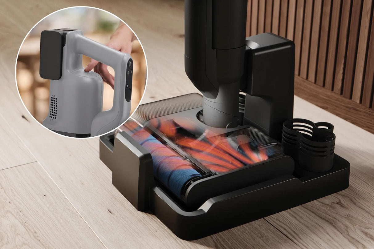Electrolux 2-in-1 Cordless Wet & Dry Vacuum with Self-Clean & LED Display, Urban Grey