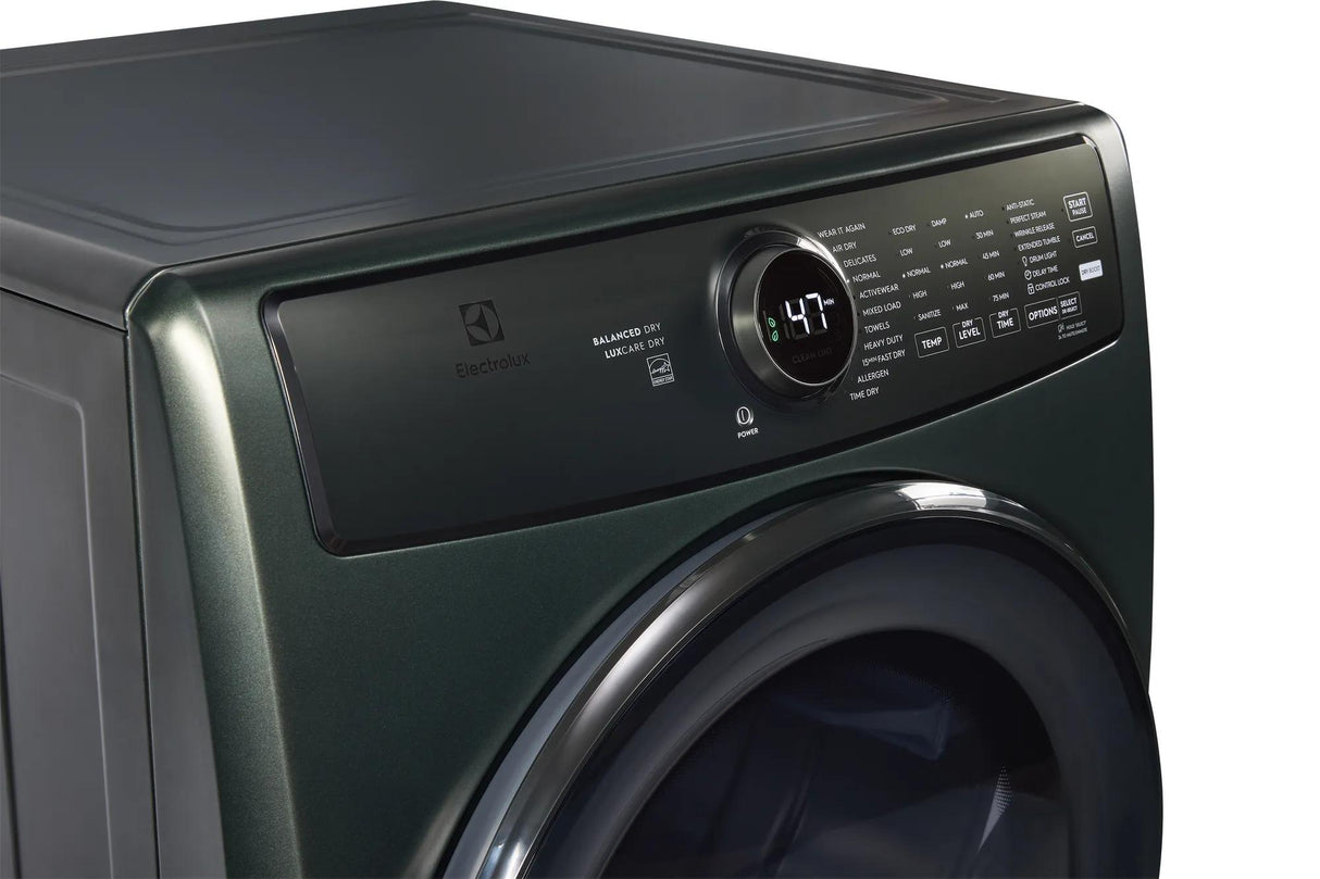 Electrolux 700 Series 8.0 Cu. Ft. Front Load Perfect Steam Electric Dryer with Balanced Dry & Instant Refresh – Alpine