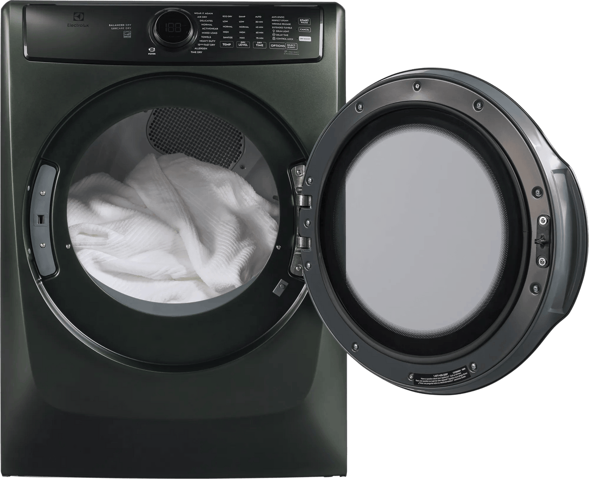 Electrolux 700 Series 8.0 Cu. Ft. Front Load Gas Dryer with Perfect Steam, LuxCare Dry & Instant Refresh, Alpine Green