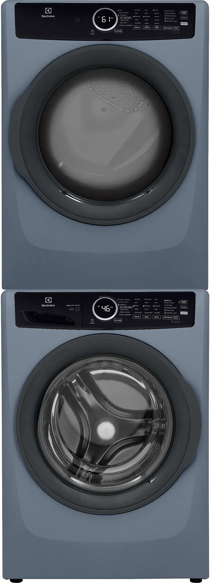 Electrolux 400 Series 8.0 Cu. Ft. Front Load Electric Dryer with Perfect Steam & Instant Refresh, Denim Blue