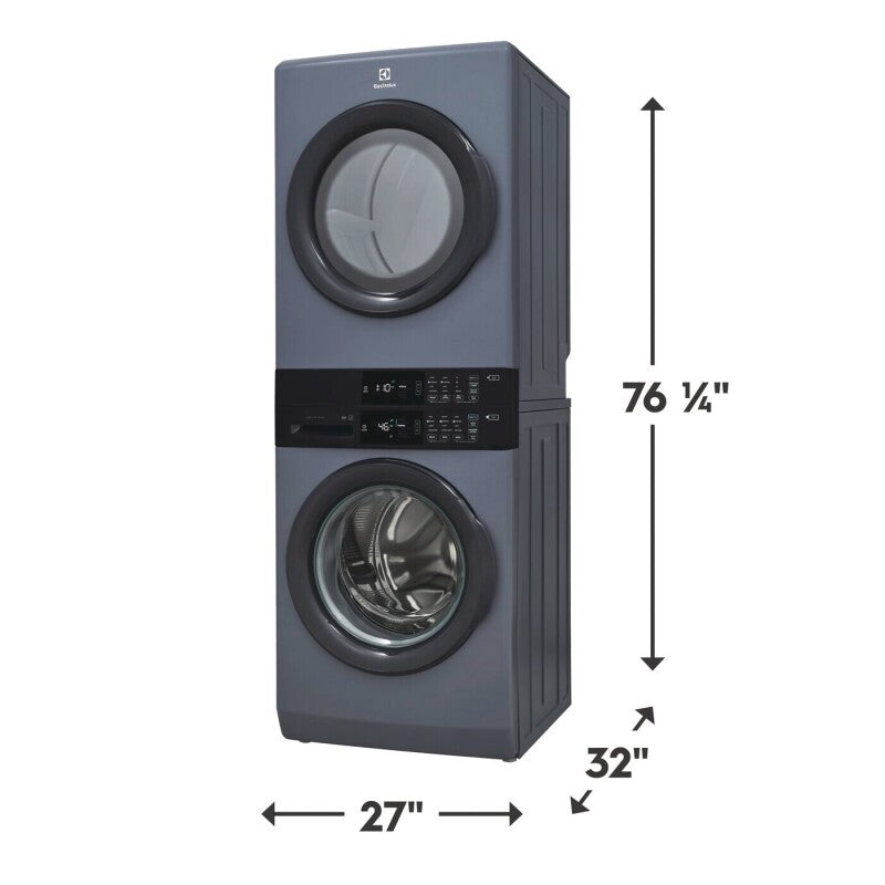 300 Series Laundry Tower Single Unit Washer & Gas Dryer - (ELTG7300AD) -
