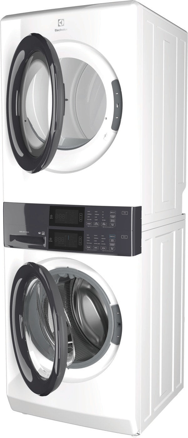 Electrolux Laundry Tower(TM) Single Unit Front Load 4.4 Cu. Ft. Washer & 8 Cu. Ft. Gas Dryer - (ELTG7300AW) - ELECTROLUX