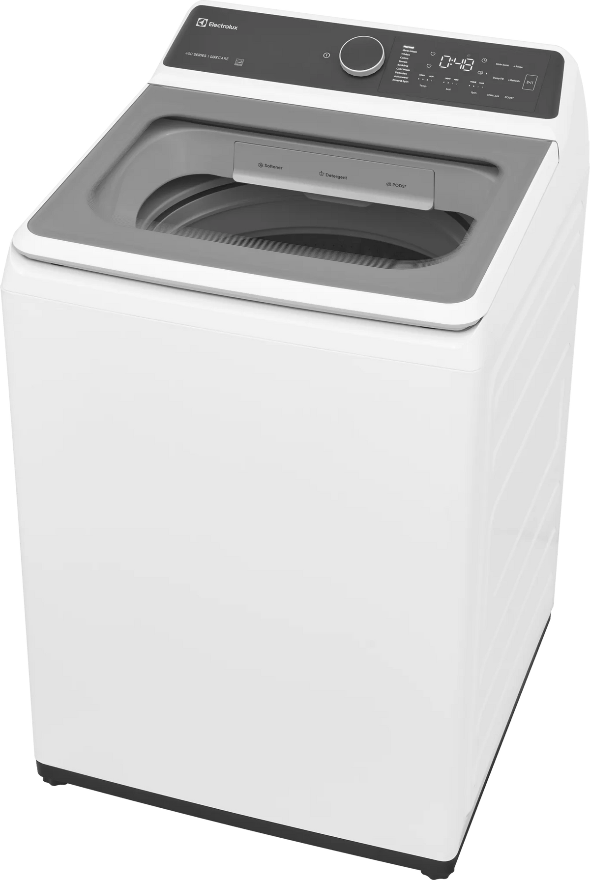 Electrolux ELVW7405AW top load washer - right three-quarter view