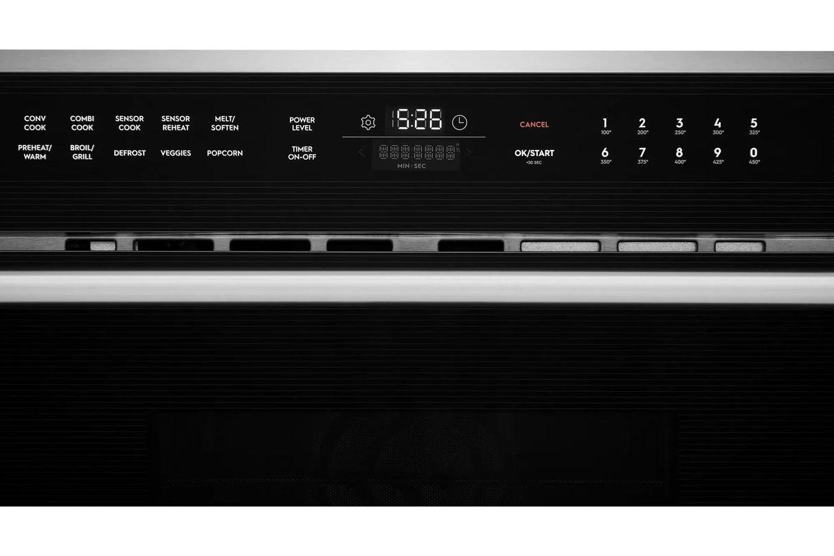 Electrolux 30" Built-In Convection Microwave Oven with Drop-Down Door, 1.6 Cu. Ft., Stainless Steel